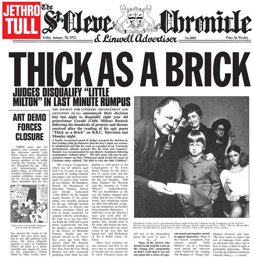 Jethro Tull: Thick As a Brick [ Vinyl ]