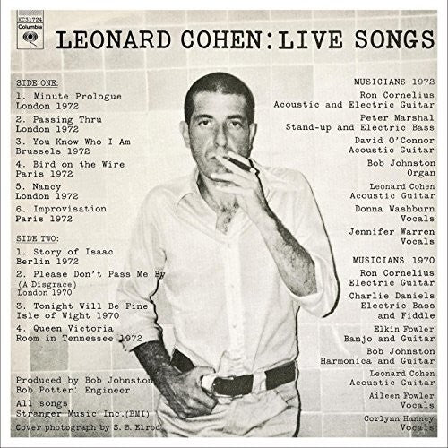 Leonard Cohen: Leonard Cohen: Live Songs [ Vinyl ]