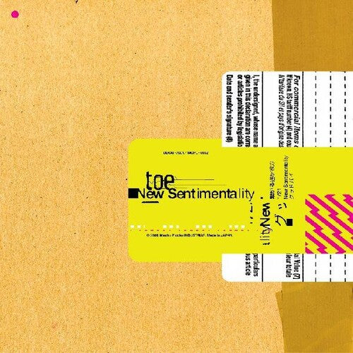Toe: New Sentimentality [ Vinyl ]