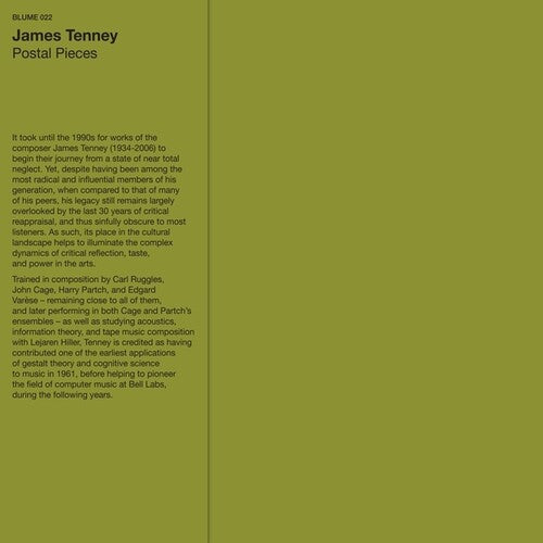 James Tenney: Postal Pieces [ Vinyl ]