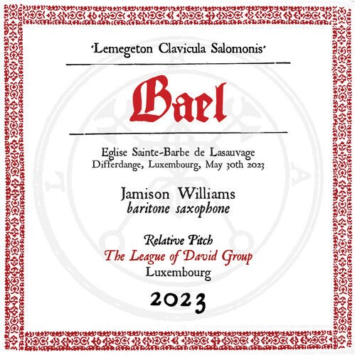 Jamison Williams: Lesser Key Of Solomon-bael - CD