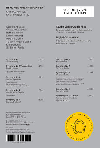 Berliner Philharmoniker: Mahler: Symphonies Nos. 1-10 (17 LP) [ Vinyl ]