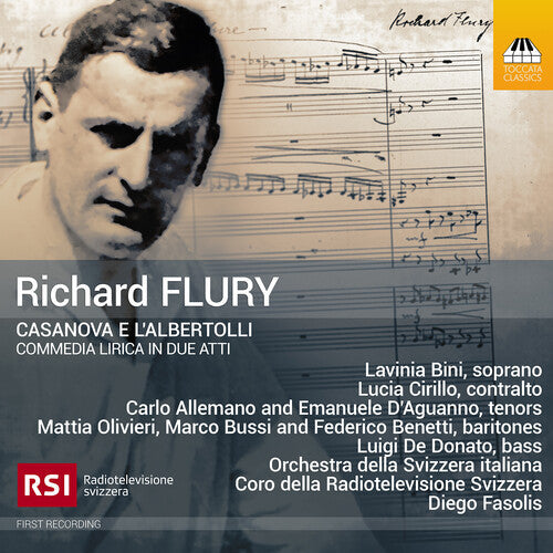 Carlo Allemano: Flury: Casanova e l'Albertolli, Comedia lirica in due atti - Compact Disc