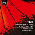 Joanna Klisowska: Rieti: Complete Piano Solo & Duo Works, Vol.  3 - Compact Disc