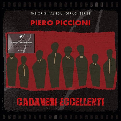 Piero Piccioni: Cadaveri Eccellenti (Original Soundtrack) - Transparent Red Colored Vinyl with CD - VINYL