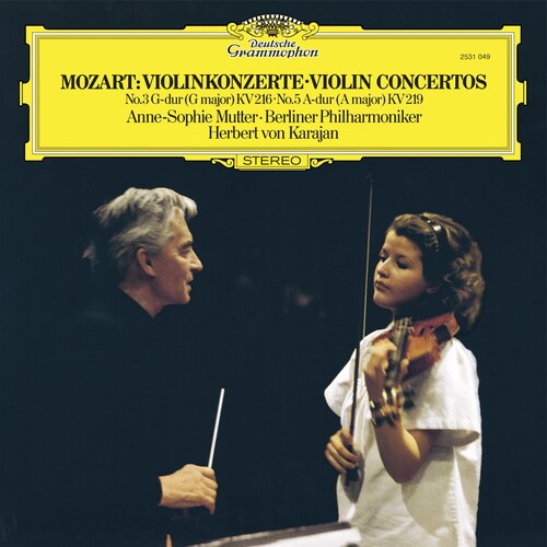 Anne-Sophie Mutter: Mozart: Violin Concertos Nos. 3 & 5 - Black Vinyl [ Vinyl ]