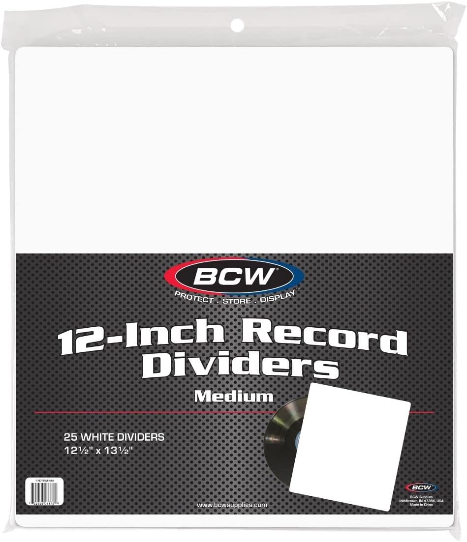 BCW Record Dividers (Pack Of 25) [Accessory]