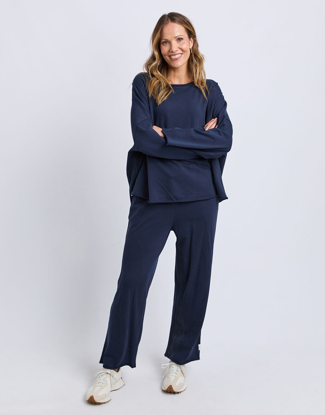 Gab Long Sleeve Sweat - Dark Sapphire