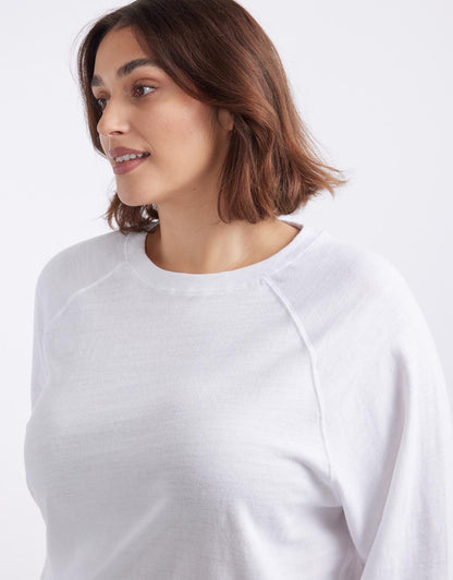Sunset Throw On Top - White