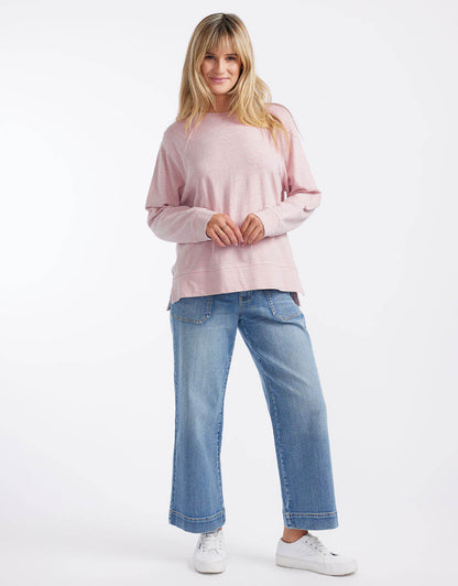 Sunset Throw On Top - Dusty Pink