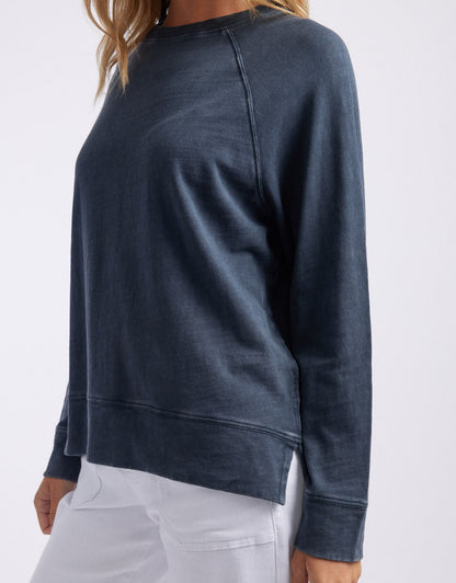 Sunset Throw On Top - Washed Navy