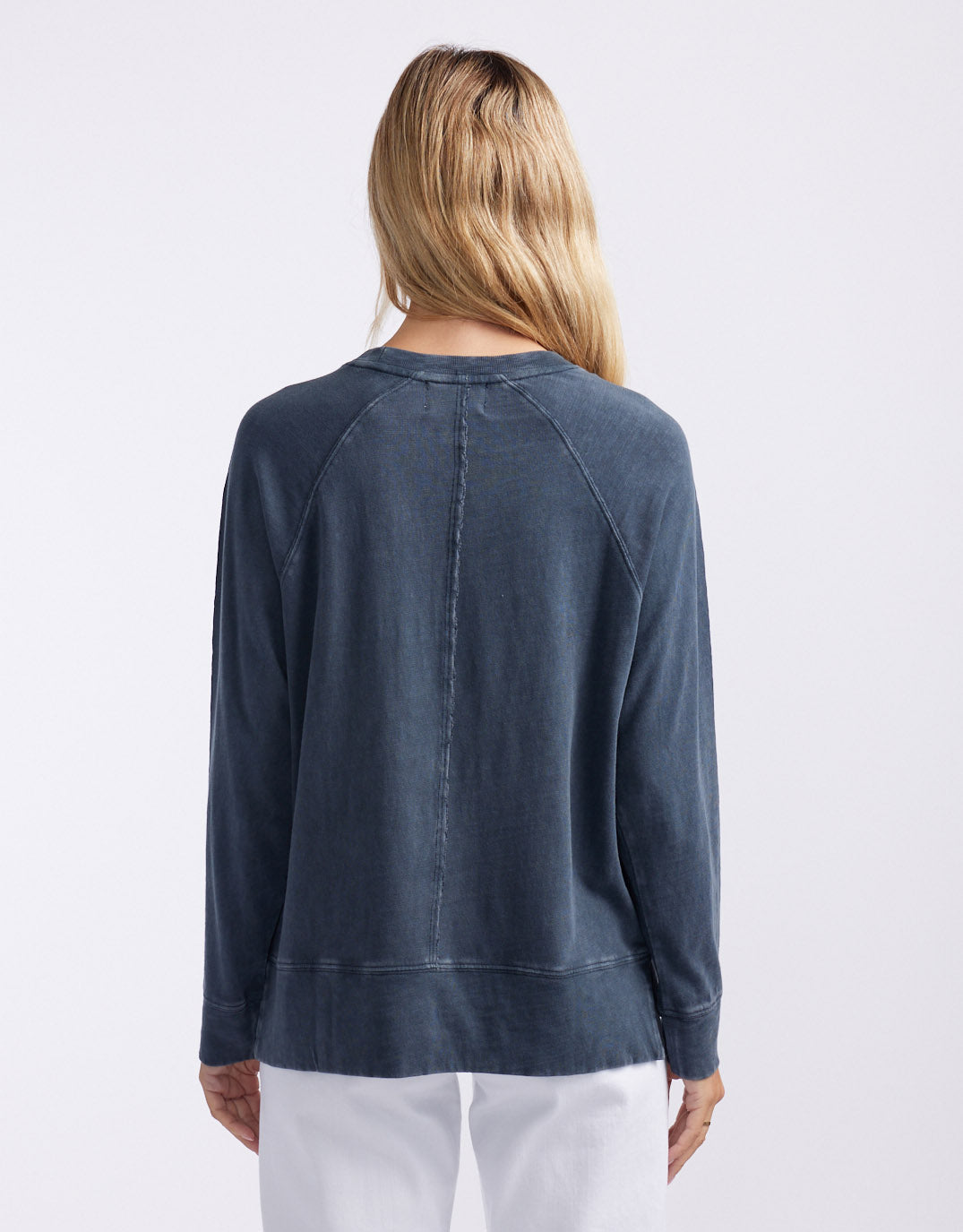 Sunset Throw On Top - Washed Navy